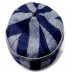 Afghani Round winter Topi- Blue Check Afghani Round winter Topi- Blue Check